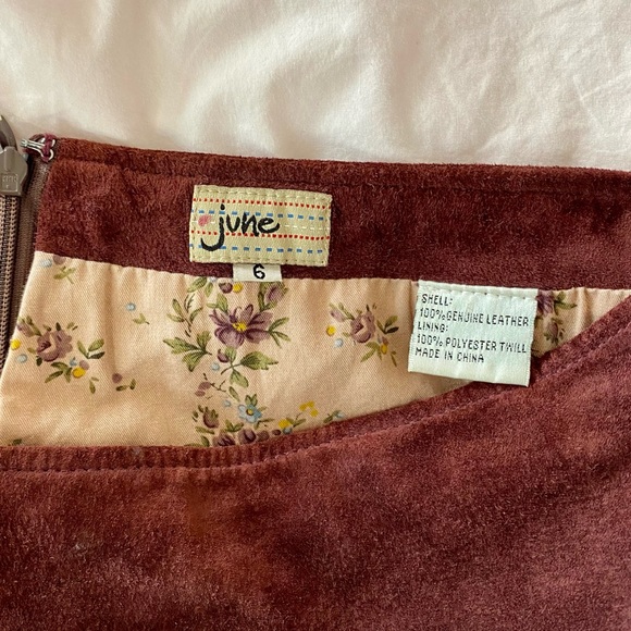 SOLD Suede Micro Mini Skirt - Picture 3 of 3